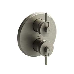 DISCONTINUED-Antico 4-Way Type T/P (Thermostatic/Pressure Balance) 3/4 Inch Coaxial Complete Valve - Brushed Nickel | Model Number: AT83BN - Product Knockout