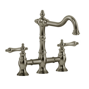 DISCONTINUED Bridge kitchen faucet - Brushed Nickel | Model Number: BR100LBN-15