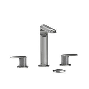 Ciclo 8 Inch Bathroom Faucet - Chrome with Knurled Lever Handles | Model Number: CI08KNC-05 - Product Knockout