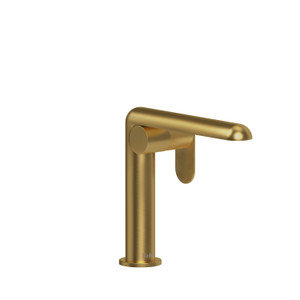 Ciclo Single Hole Bathroom Faucet - Brushed Gold with Knurled Lever Handles | Model Number: CIS00KNBG-05 - Product Knockout