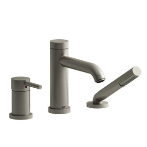 CS 3-Piece Type P (Pressure Balance) Deck-Mount Tub Filler With Hand Shower Expansion PEX - Brushed Nickel | Model Number: CS16BN-EX - Product Knockout