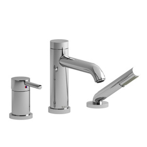 CS 3-Piece Type P (Pressure Balance) Deck-Mount Tub Filler With Hand Shower PEX - Chrome | Model Number: CS16C-SPEX - Product Knockout