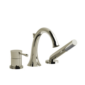 DISCONTINUED 3-piece deck-mount tub filler With Handshower - Polished Nickel | Model Number: ED10PN