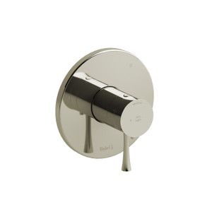 DISCONTINUÉ -Valve complète coaxiale en PEX type T/P (thermostatique/pression équilibrée) à 3 voies Edge - Nickel poli  | Numéro de modèle: EDTM45PN-SPEX - Produit épuisé