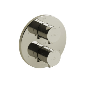 DISCONTINUED 4-way Type T/P (thermostatic/pressure balance) 3/4"coaxial complete valve - Polished Nickel | Model Number: EDTM46PN