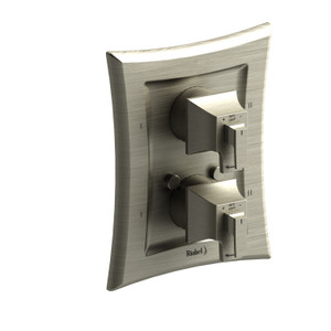 DISCONTINUED 4-way no share Type T/P (thermostatic/pressure balance) coaxial complete valve - Brushed Nickel | Model Number: EF88BN