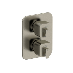 Equinox 4-Way Type T/P (Thermostatic/Pressure Balance) 3/4 Inch Coaxial Complete Valve - Brushed Nickel | Model Number: EQ46BN - Product Knockout