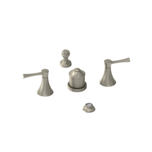 DISCONTINUÉ -Robinet de bidet de 4 pièces avec brise-vide intégré For Me - Nickel brossé | Numéro de modèle: FM09LBN - Produit épuisé