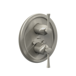 DISCONTINUED Type T (thermostatic) 1/2" complete valve with shut-off - Brushed Nickel | Model Number: FM22LBN