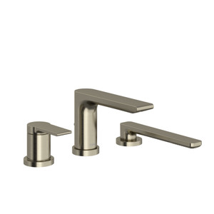 Fresk 3-Piece Deck-Mount Tub Filler With Handshower - Brushed Nickel | Model Number: FR10BN - Product Knockout