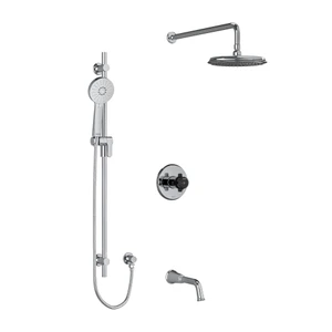DISCONTINUED Shower Kit 1345 - Chrome/Black | Model Number: KIT1345MMRDXCBK-6