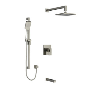 Kubik Shower Kit 1345 - Brushed Nickel | Model Number: KIT1345USBN-6 - Product Knockout