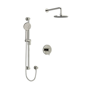 DISCONTINUED Edge Shower Kit 323 - Polished Nickel | Model Number: KIT323EDTMPN