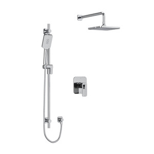 DISCONTINUED-Equinox Type T/P (Thermostatic/Pressure Balance) 1/2 Inch Coaxial 2-Way System With Hand Shower And Shower Head - Chrome | Model Number: KIT323EQC-EX - Product Knockout