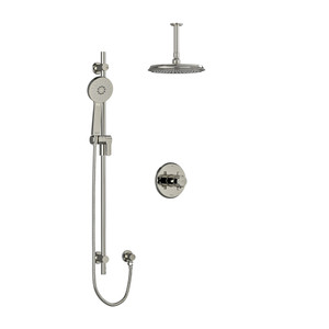 DISCONTINUED Momenti Type T/P (Thermostatic/Pressure Balance) 1/2 Inch Coaxial 2-Way System With Hand Shower And Shower Head - Polished Nickel | Model Number: KIT323MMRD+PN-6