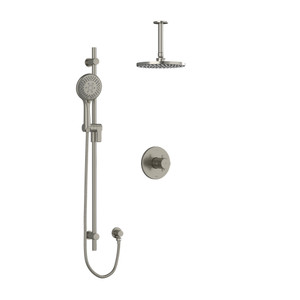DISCONTINUED Pallace Type T/P (Thermostatic/Pressure Balance) 1/2 Inch Coaxial 2-Way System With Hand Shower And Shower Head - Brushed Nickel | Model Number: KIT323PATM+BN-6