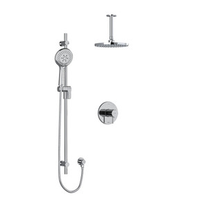 Pallace Type T/P (Thermostatic/Pressure Balance) 1/2 Inch Coaxial 2-Way System With Hand Shower And Shower Head - Chrome | Model Number: KIT323PATMC-6 - Product Knockout