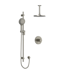 DISCONTINUED Pallace Type T/P (Thermostatic/Pressure Balance) 1/2 Inch Coaxial 2-Way System With Hand Shower And Shower Head - Brushed Nickel | Model Number: KIT323PATMBN-6
