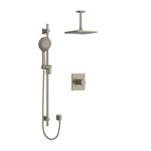 DISCONTINUED Pallace Type T/P (Thermostatic/Pressure Balance) 1/2 Inch Coaxial 2-Way System With Hand Shower And Shower Head - Brushed Nickel | Model Number: KIT323PATQ+BN-6