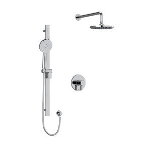 Paradox Type T/P (Thermostatic/Pressure Balance) 1/2 Inch Coaxial 2-Way System With Hand Shower And Shower Head - Chrome | Model Number: KIT323PXTMC - Product Knockout
