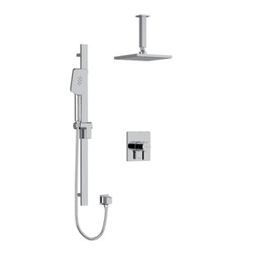 DISCONTINUED-Paradox Type T/P (Thermostatic/Pressure Balance) 1/2 Inch Coaxial 2-Way System With Hand Shower And Shower Head - Chrome | Model Number: KIT323PXTQC-6 - Product Knockout