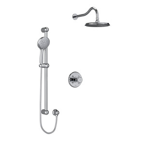 DISCONTINUED Retro Type T/P (Thermostatic/Pressure Balance) 1/2 Inch Coaxial 2-Way System With Hand Shower And Shower Head - Chrome | Model Number: KIT323RT+C-6-SPEX