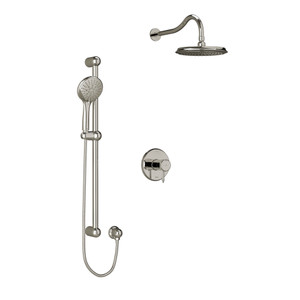 Retro Type T/P (Thermostatic/Pressure Balance) 1/2 Inch Coaxial 2-Way System With Hand Shower And Shower Head - Polished Nickel | Model Number: KIT323RTPN-EX - Product Knockout