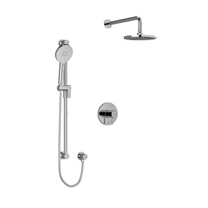 Système coaxial à 2 voies Riu avec douchette et tête de douche 1/2 po type T/P (thermostatique/pression équilibrée) - Chrome  | Numéro de modèle: KIT323RUTMC - Produit épuisé