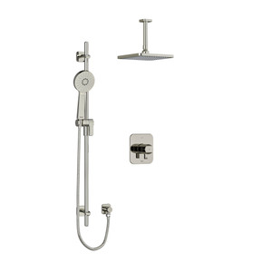 DISCONTINUED-Salome Type T/P (Thermostatic/Pressure Balance) 1/2 Inch Coaxial 2-Way System With Hand Shower And Shower Head - Polished Nickel | Model Number: KIT323SAPN-6 - Product Knockout