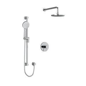DISCONTINUÉ Système coaxial à 2 voies avec douchette et tête de douche 1/2 po type T/P (thermostatique/pression équilibrée) Sylla - Chrome | Numéro de modèle: KIT323SYTMC-6-EX