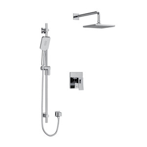 DISCONTINUED Zendo Type T/P (Thermostatic/Pressure Balance) 1/2 Inch Coaxial 2-Way System With Hand Shower And Shower Head - Chrome | Model Number: KIT323ZOTQC