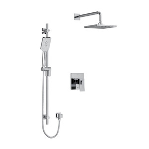Zendo Type T/P (Thermostatic/Pressure Balance) 1/2 Inch Coaxial 2-Way System With Hand Shower And Shower Head - Chrome | Model Number: KIT323ZOTQC-EX - Product Knockout