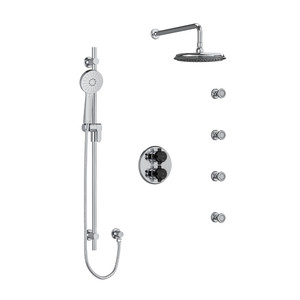 DISCONTINUED Shower Kit 446 - Chrome/Black | Model Number: KIT446MMRDXCBK