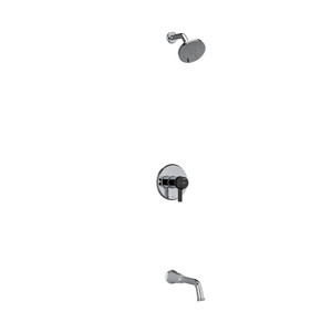 DISCONTINUED Shower Kit 4744 - Chrome/Black | Model Number: KIT4744MMRDJCBK