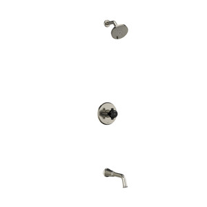DISCONTINUED Shower Kit 4744 - Brushed Nickel/Black | Model Number: KIT4744MMRDXBNBK