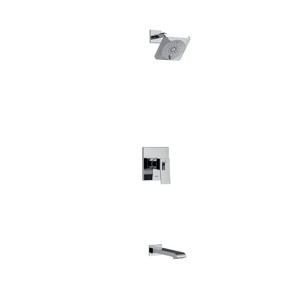 DISCONTINUED-Zendo Type T/P (Thermostatic/Pressure Balance) 1/2 Inch Coaxial 2-Way No Share With Shower Head And Tub Spout - Chrome | Model Number: KIT4744ZOTQC-EX - Product Knockout