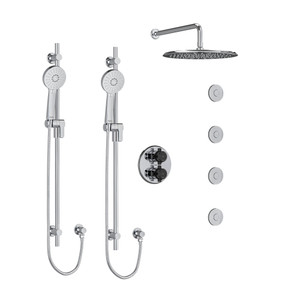 DISCONTINUED Momenti Shower Kit 783 - Chrome/Black | Model Number: KIT783MMRDXCBK