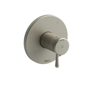 DISCONTINUED-Manhattan 3-Way Type T/P (Thermostatic/Pressure Balance) Coaxial Complete Valve - Brushed Nickel | Model Number: MA45BN - Product Knockout