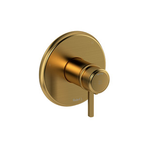 Momenti 3-Way No Share Type T/P (Thermostatic/Pressure Balance) Coaxial Complete Valve - Brushed Gold with Lever Handles | Model Number: MMRD47LBG-EX - Product Knockout