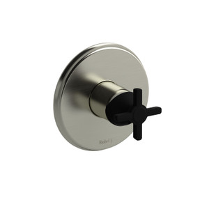 DISCONTINUED Type P (pressure balance) complete valve - Brushed Nickel/Black | Model Number: MMRD51+BNBK-EX