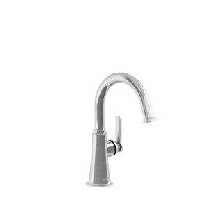 Momenti Single Hole Bathroom Faucet - Chrome with J-Shaped Handles | Model Number: MMRDS00JC-05 - Product Knockout