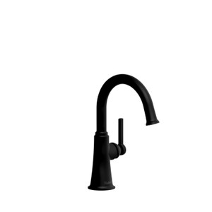 DISCONTINUED-Momenti Single Hole Bathroom Faucet Without Drain - Black with Lever Handles | Model Number: MMRDS00LBK-10 - Product Knockout