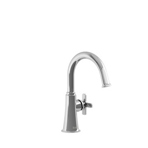 Momenti Single Hole Bathroom Faucet - Chrome with X-Shaped Handles | Model Number: MMRDS00XC-05 - Product Knockout