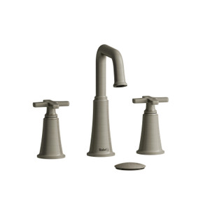 DISCONTINUED Momenti™ Widespread Lavatory Faucet With U-Spout - Brushed Nickel | Model Number: MMSQ08XBN-05