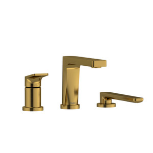 Ode 3-Piece Deck-Mount Tub Filler With Hand Shower - Brushed Gold | Model Number: OD10BG - Product Knockout
