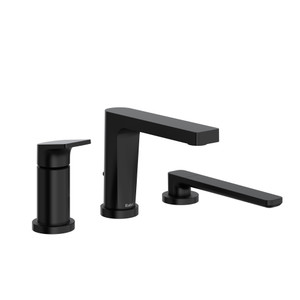 DISCONTINUED Ode 3-Piece Type P (Pressure Balance) Deck-Mount Tub Filler With Hand Shower - Black | Model Number: OD16BK