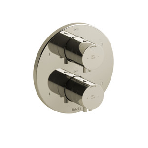 Pallace 4-Way Type T/P (Thermostatic/Pressure Balance) 3/4 Inch Coaxial Complete Valve - Polished Nickel | Model Number: PATM46PN - Product Knockout