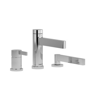 3-piece Type P (pressure balance) deck-mount tub filler With Handshower - Chrome | Model Number: PX16C