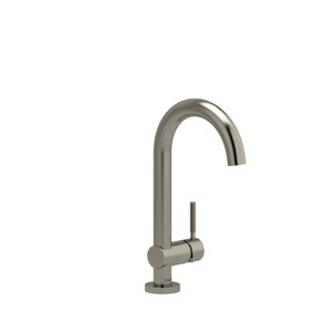 Riu Single Hole Bathroom Faucet - Brushed Nickel with Knurled Lever Handles | Model Number: RU00KNBN - Product Knockout