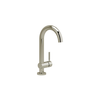 Riu Single Hole Bathroom Faucet - Polished Nickel with Knurled Lever Handles | Model Number: RU00KNPN - Product Knockout